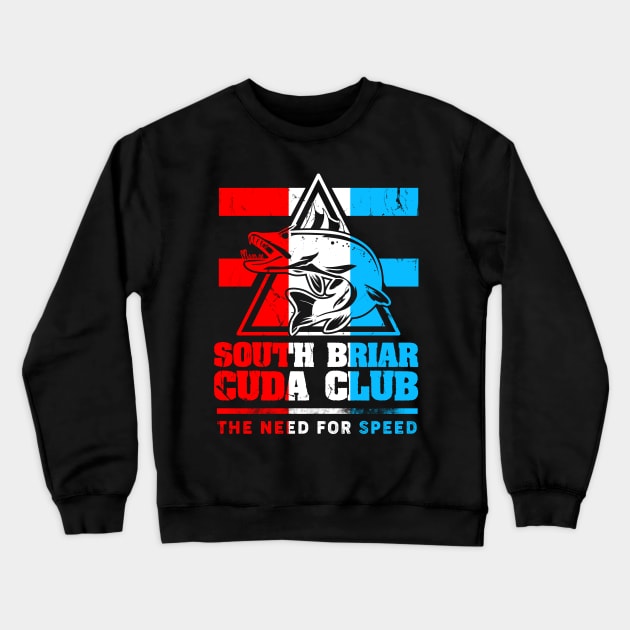 Cuda Club RWB Crewneck Sweatshirt by Awesome AG Designs